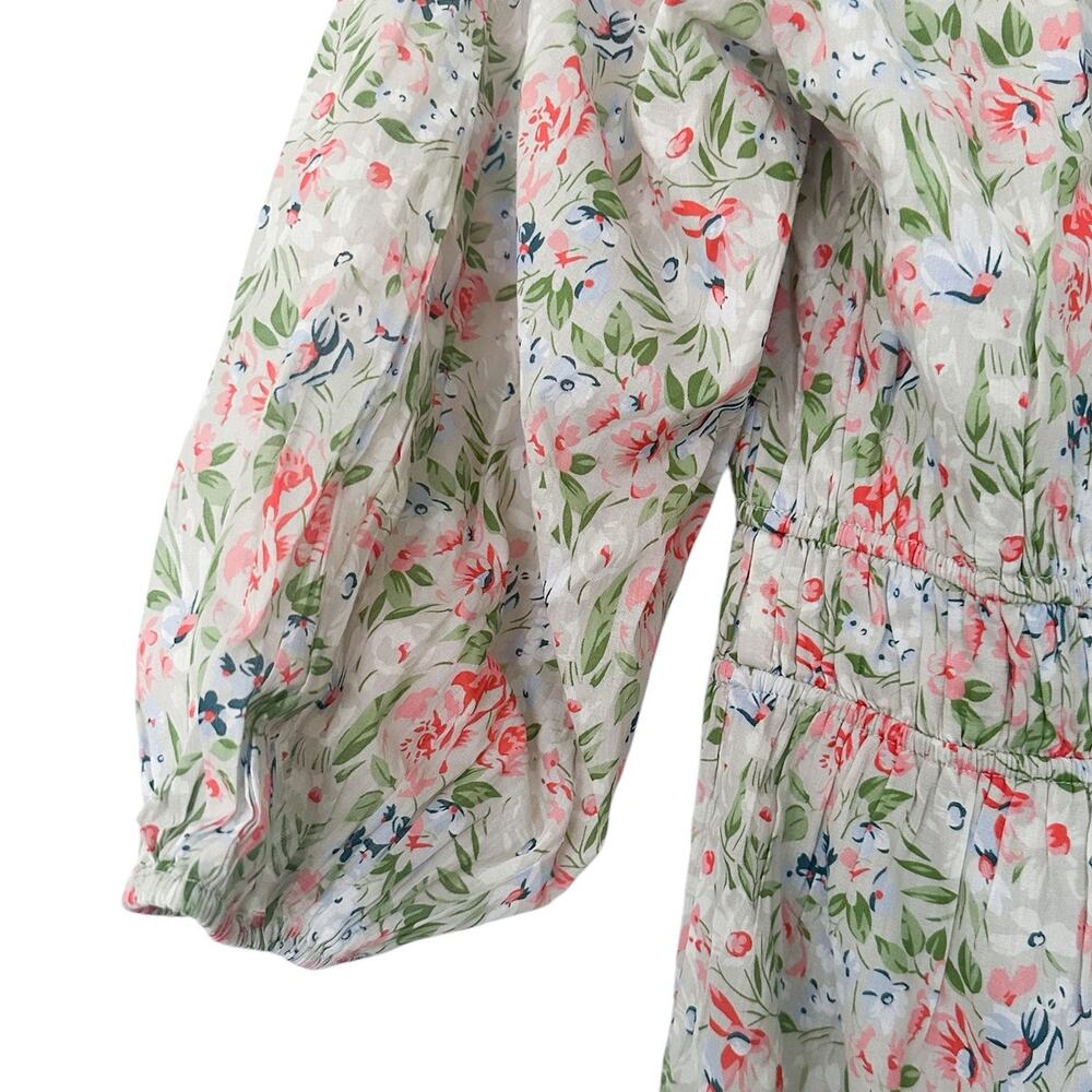 The Great Moonstone Ivory Floral Long Sleeve Boho Midi Dress Size 4 Cottagecore - Picture 7 of 11